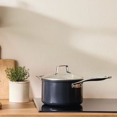 Essential Non-stick Ceramic Saucepan with Glass Lid