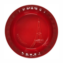 Eiffel Tower Collection Pie DishCerise