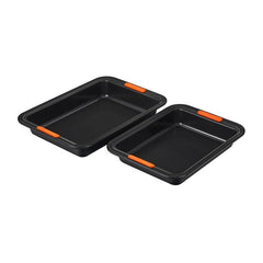 Non-stick Metal Bakeware 2-Piece Rectangular Cake Pan Set