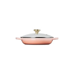 Enameled Cast Iron Signature Round Braiser with Glass LidPeche