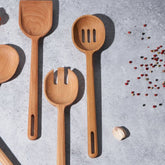 Signature Wood Slotted Spoon