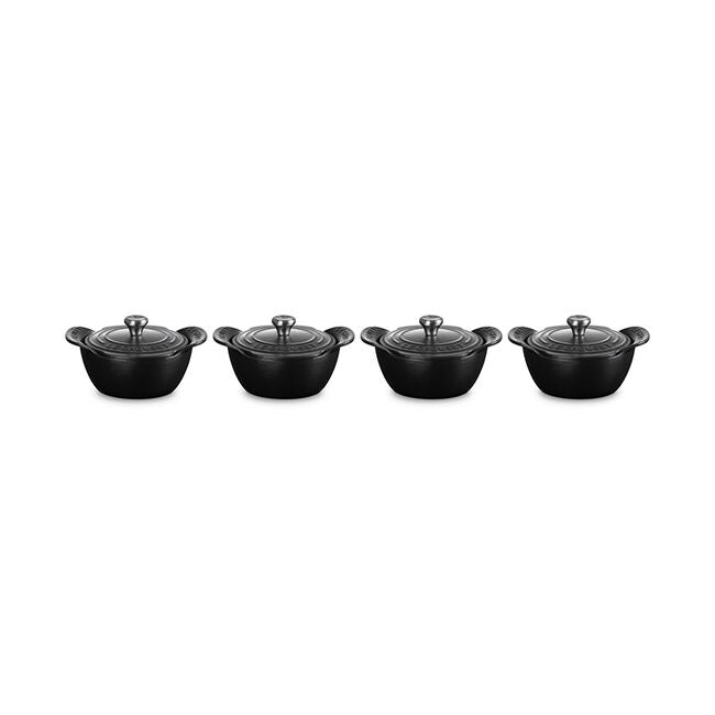 Gourmand Collection Cocotte with Lid, Set of 4