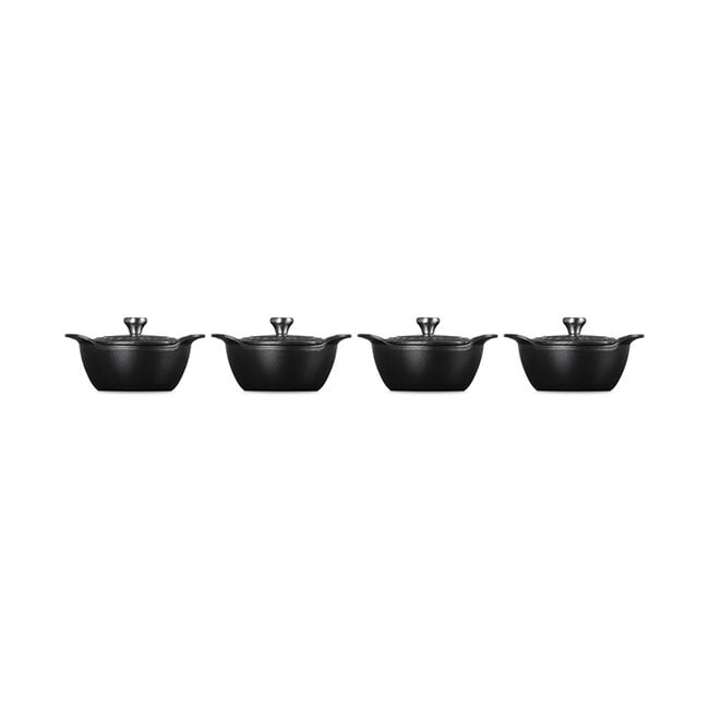Gourmand Collection Cocotte with Lid, Set of 4