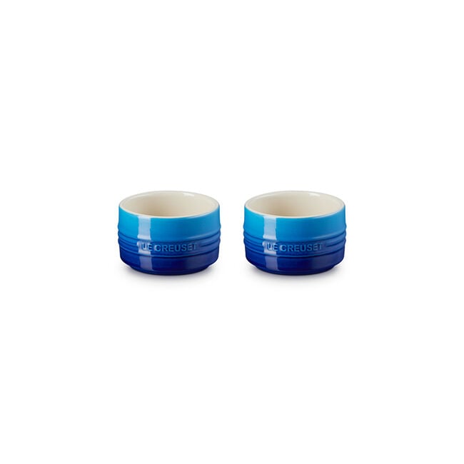 Straight Wall Ramekin, Set of 2Azure