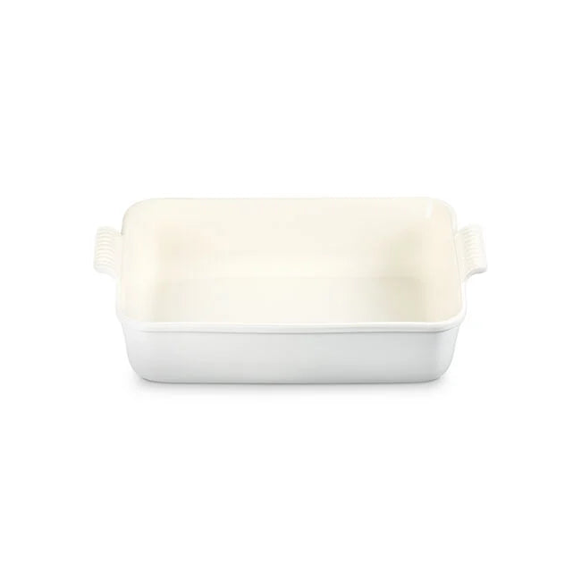 Heritage Deep Rectangular Lasagna DishMatte White