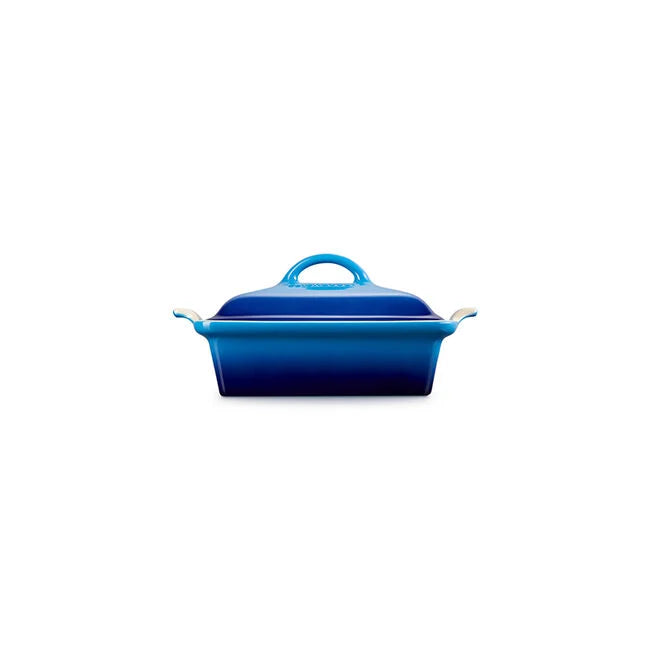 Heritage Shallow Square CasseroleAzure