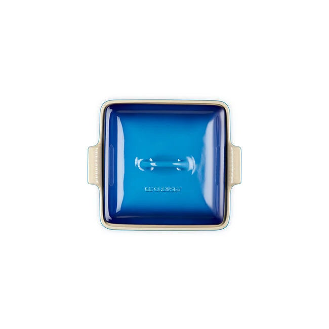 Heritage Shallow Square CasseroleAzure