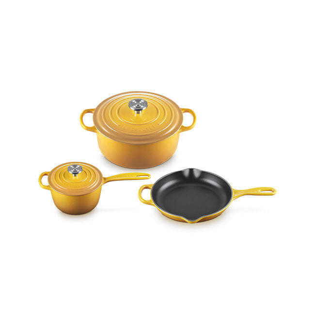 Signature Cast Iron 5-Piece Cookware SetNectar