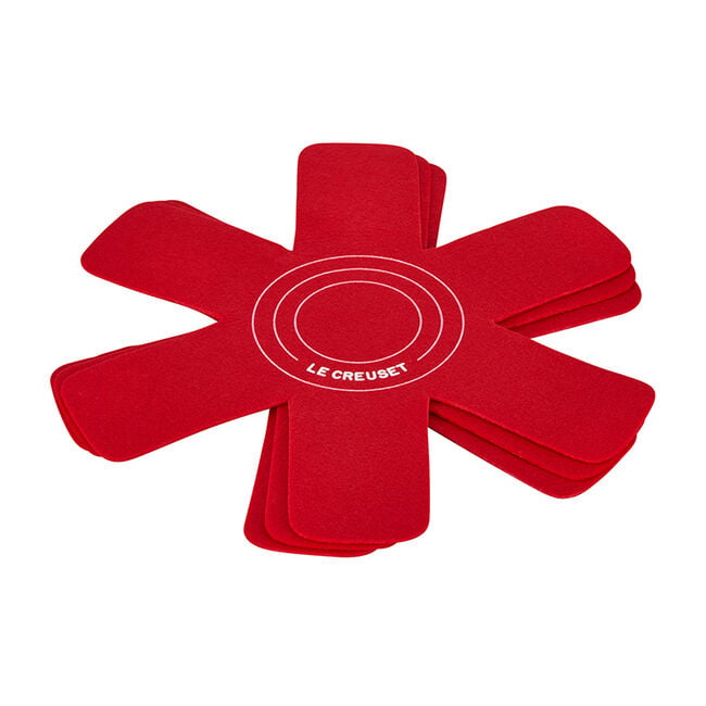 Cookware Protectors, Set of 3Cerise
