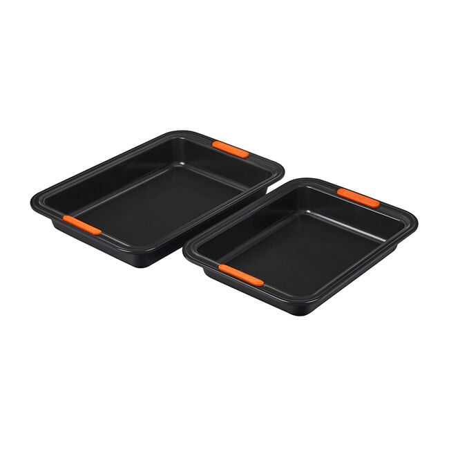 Non-stick Metal Bakeware 2-Piece Rectangular Cake Pan Set