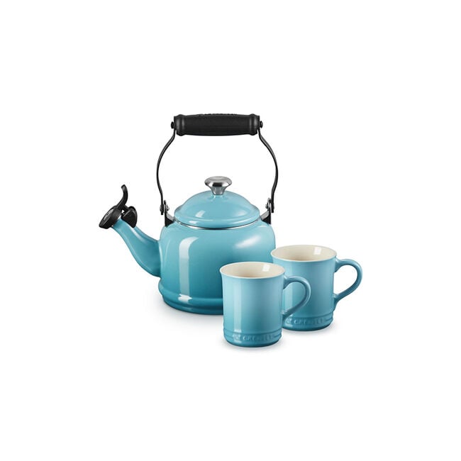 Demi Kettle and Mugs SetCaribbean
