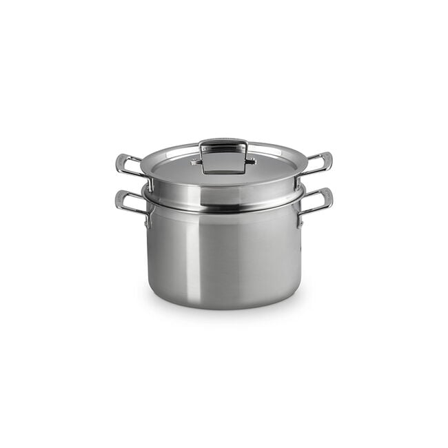 Classic Stainless Steel Pasta Pot with Colander Insert