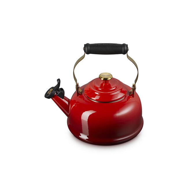 Classic Whistling Kettle with Gold KnobCerise
