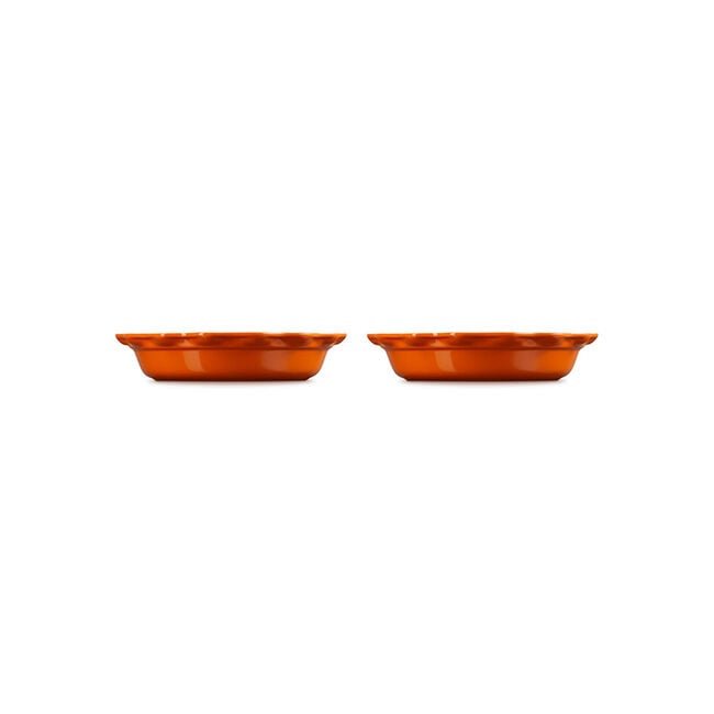Heritage Fluted Pie Dish 2-Piece SetFlame