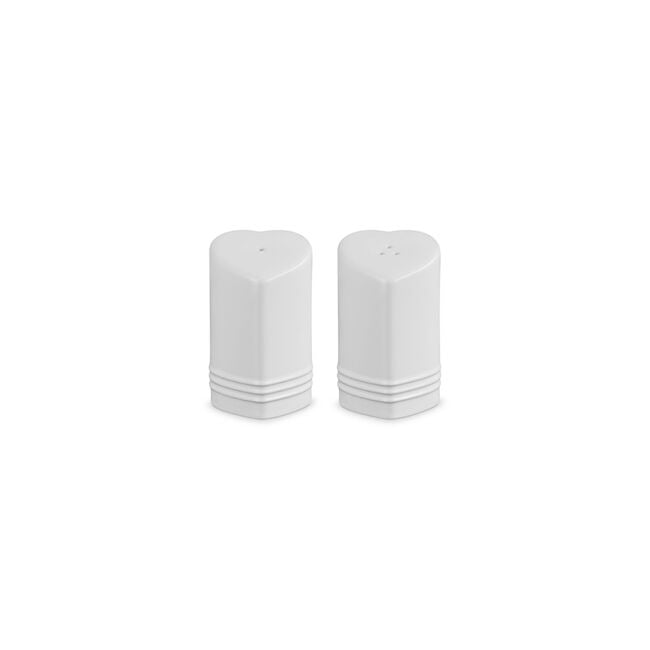 Heart Salt and Pepper ShakersWhite