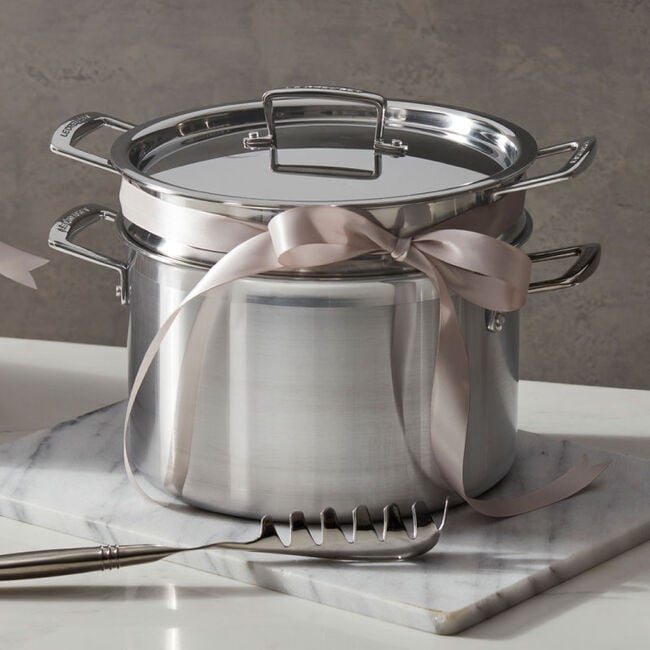 Classic Stainless Steel Pasta Pot with Colander Insert