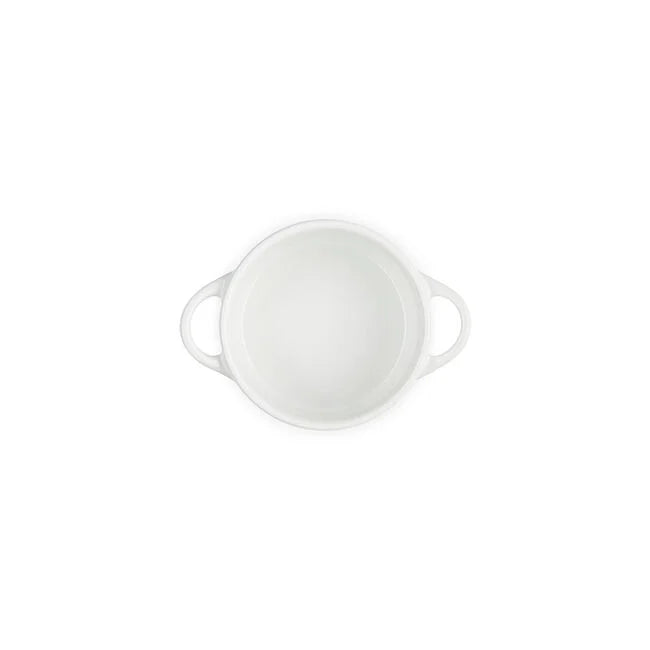 Mini Cocotte with Gold Heart KnobWhite