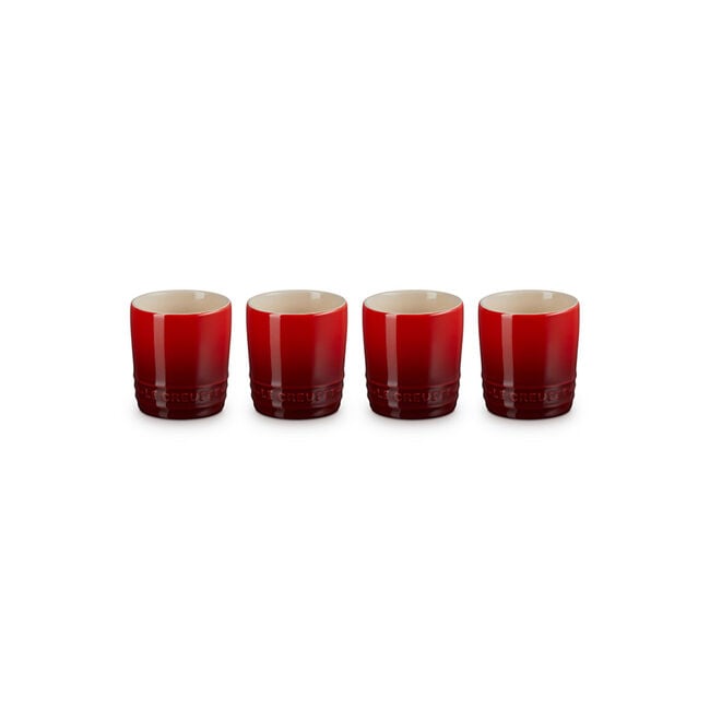 Signature Petite Tasse, Set of 4Cerise