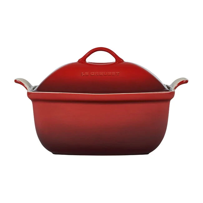 Heritage Deep Covered Rectangular BakerCerise
