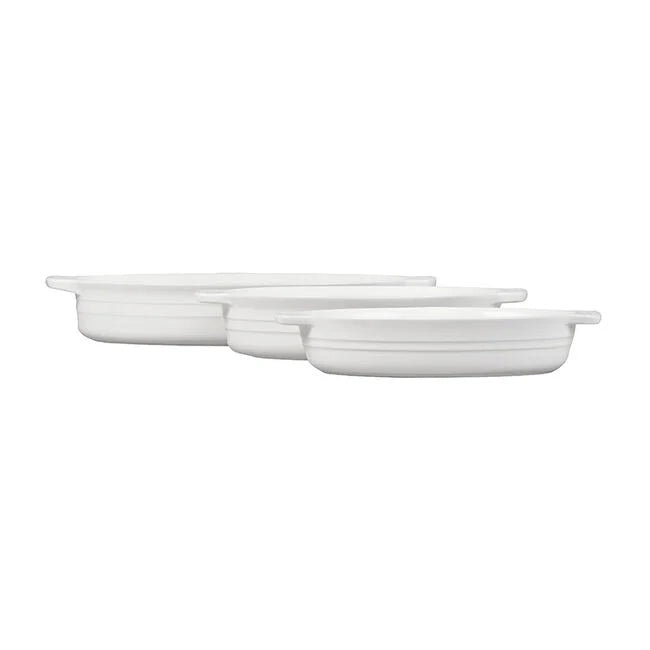 Classic 3-Piece Oval Baking Dish SetWhite