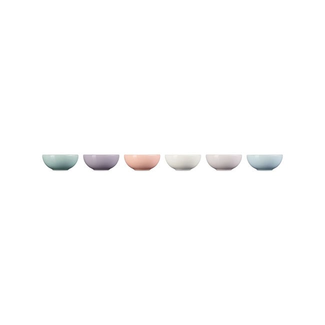 Vancouver Pinch Bowls, Set of 6Pastel Multicolor