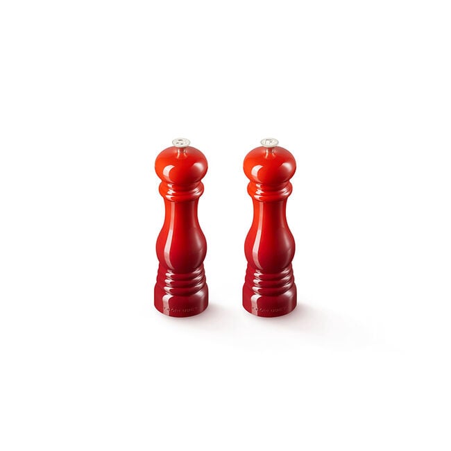 Acrylic Classic Salt and Pepper Mill SetCerise