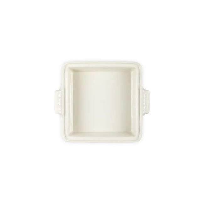 Heritage Shallow Square CasseroleMatte White
