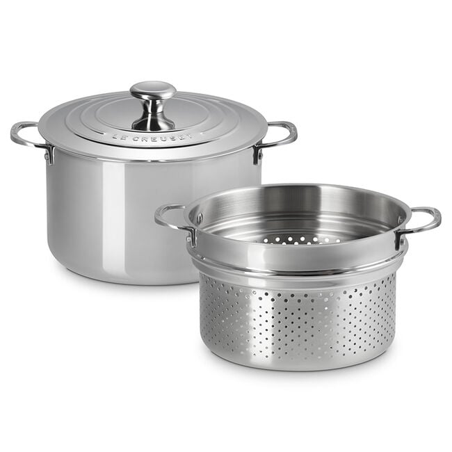 Signature Stainless Steel Stockpot with Colander Insert