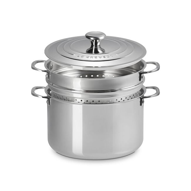 Signature Stainless Steel Stockpot with Colander Insert