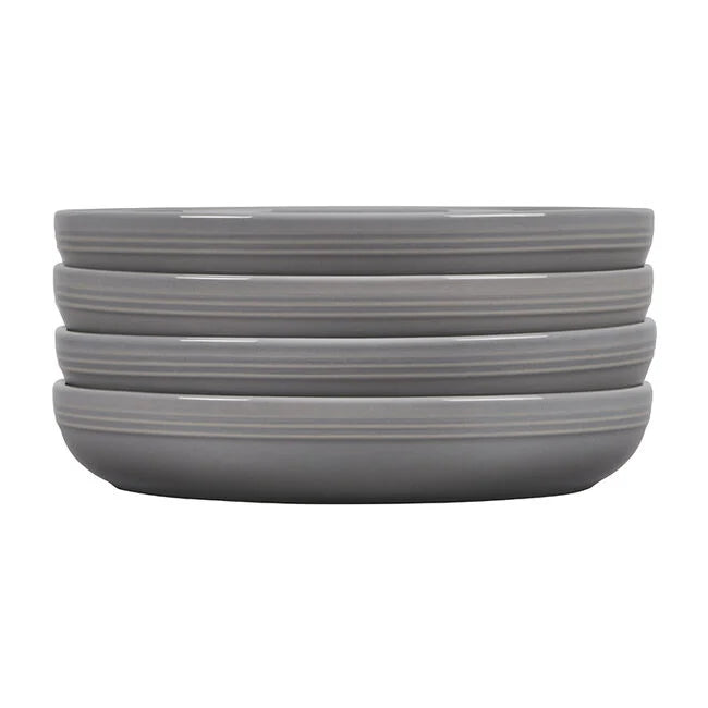 San Francisco Pasta Bowls, Set of 4French Grey