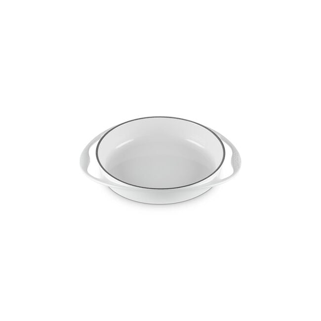 Traditional Round Tarte Tatin DishWhite