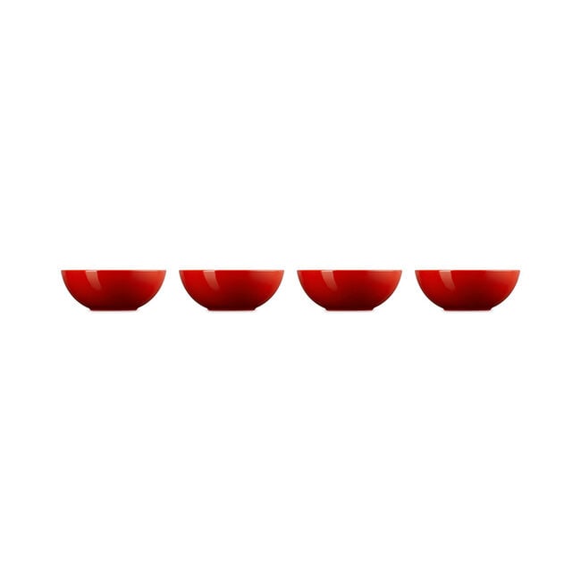 Vancouver Cereal Bowls, Set of 4Cerise