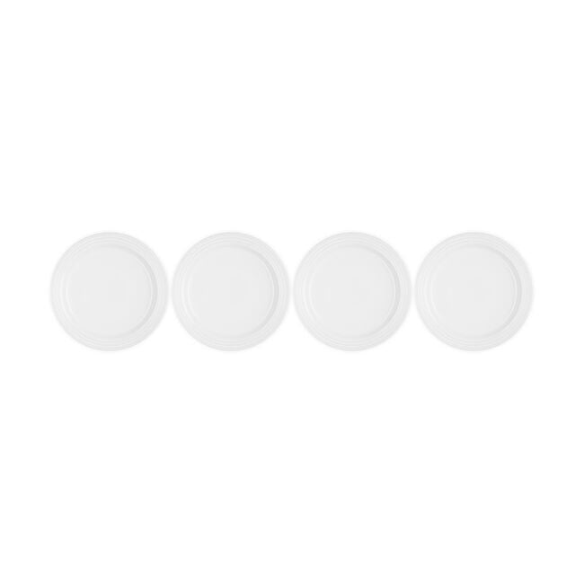 Vancouver Dinner Plates, Set of 4White