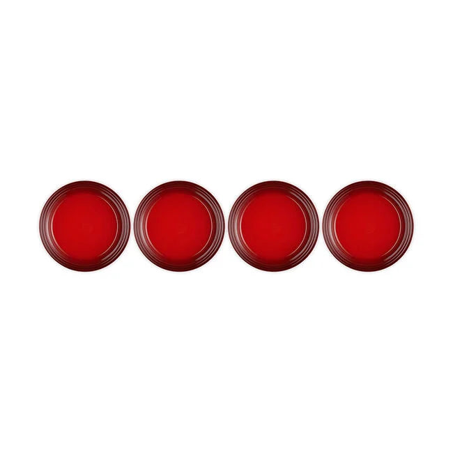 Vancouver Dinner Plates, Set of 4Cerise