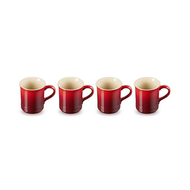 Vancouver Mugs, Set of 4Cerise