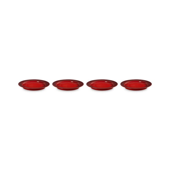 Vancouver Salad Plates, Set of 4Cerise